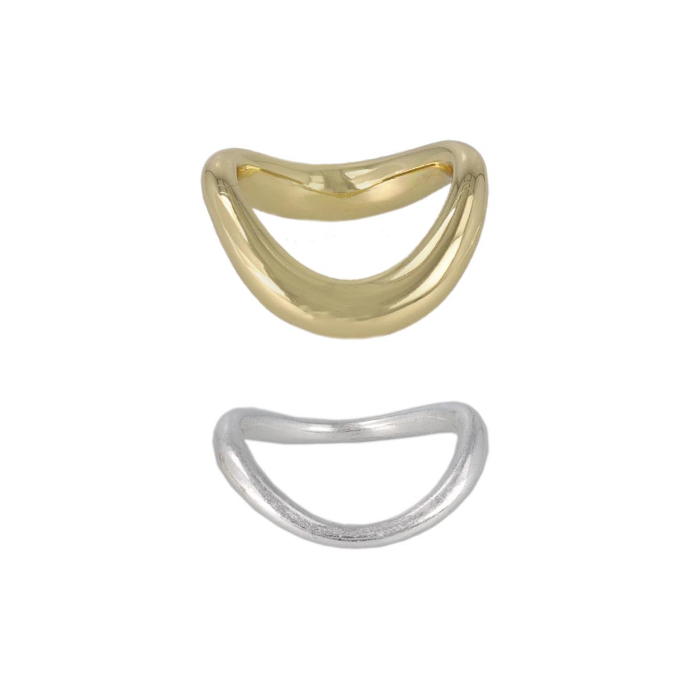 Mixed Metal Finish Ring Set