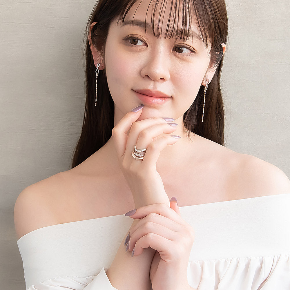 Mixed Metal Finish Ring Set