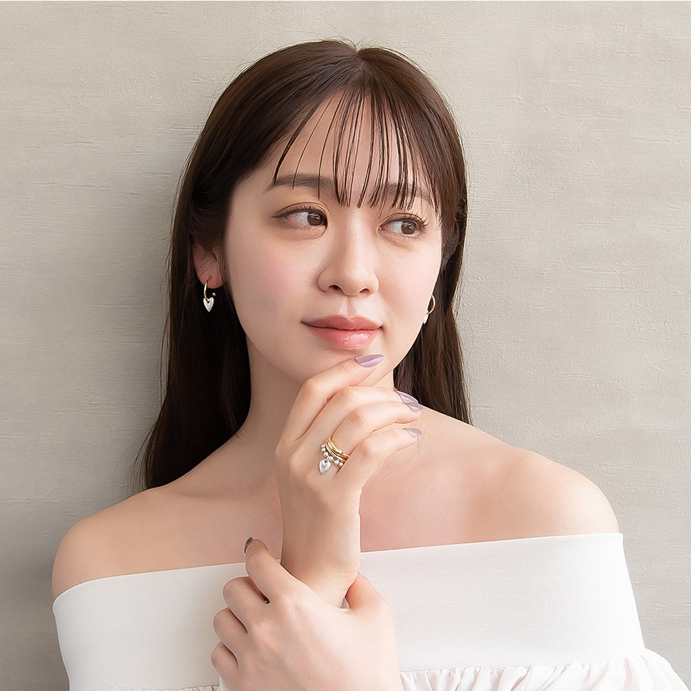 Mixed Metal Finish Ring Set