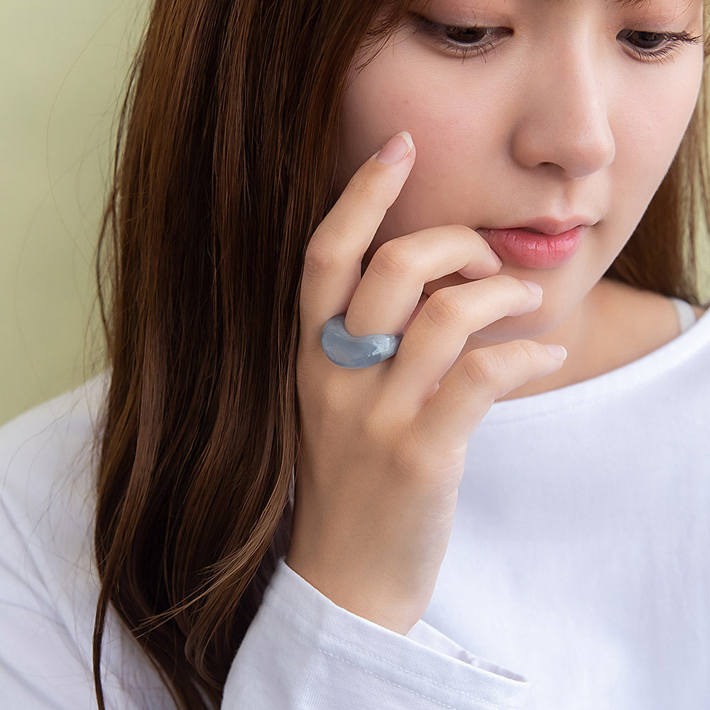 Molten Organic Band Ring