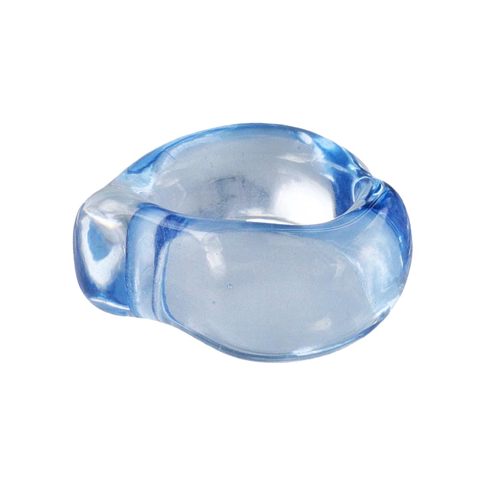 Molten Clear Wave Ring