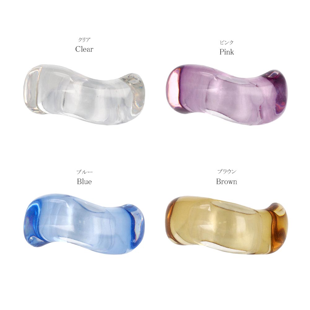 Molten Clear Wave Ring