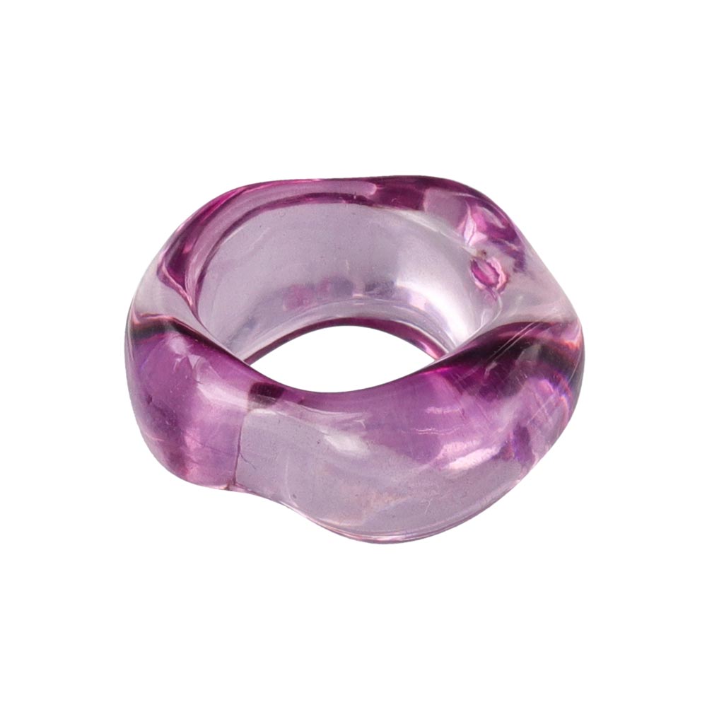 Molten Clear Wave Ring