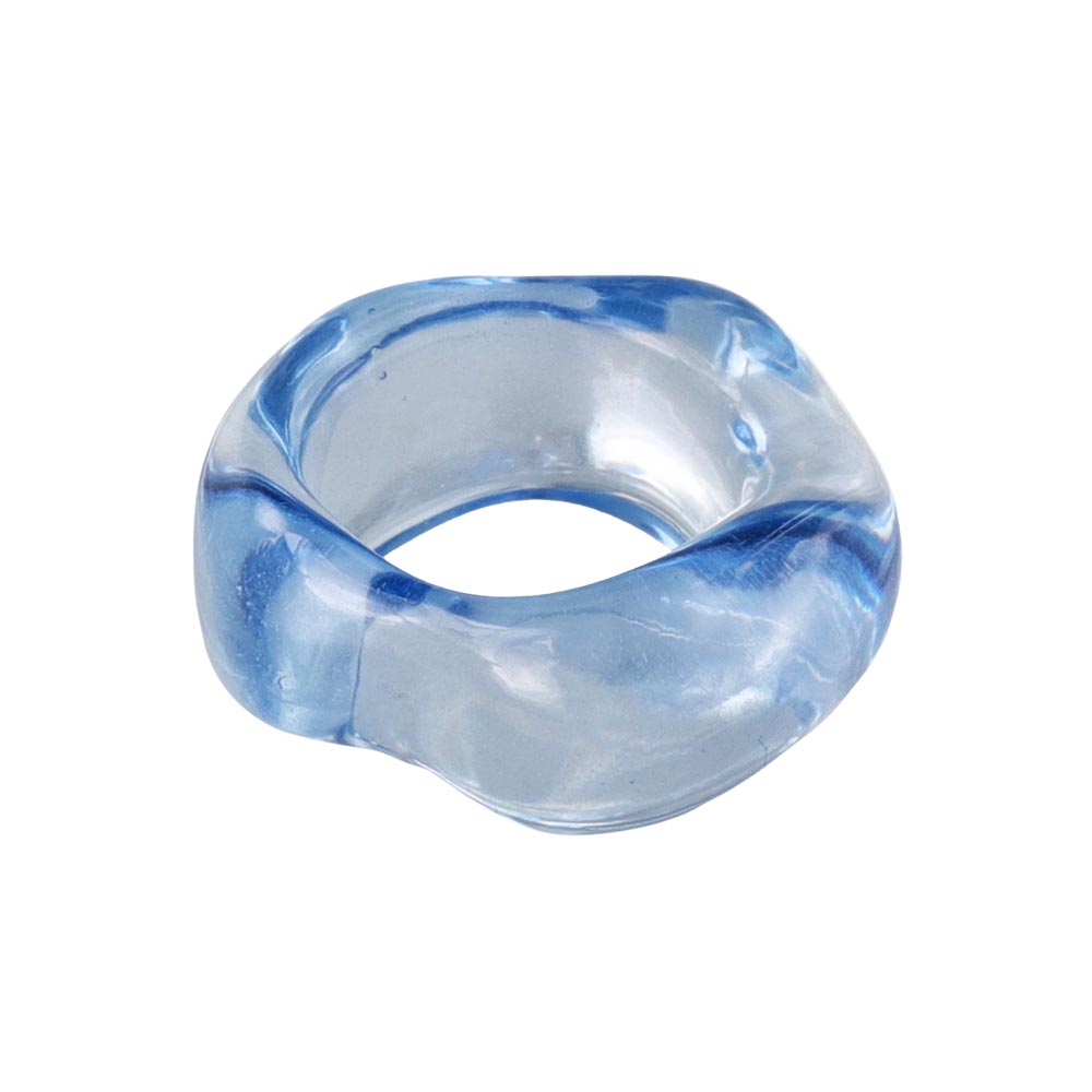Molten Clear Wave Ring