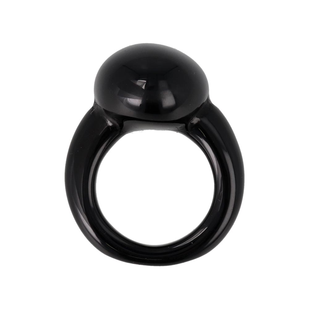Acrylic Marble Puffy Ball Ring