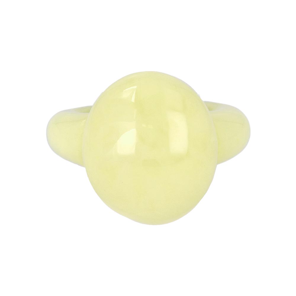 Acrylic Marble Puffy Ball Ring
