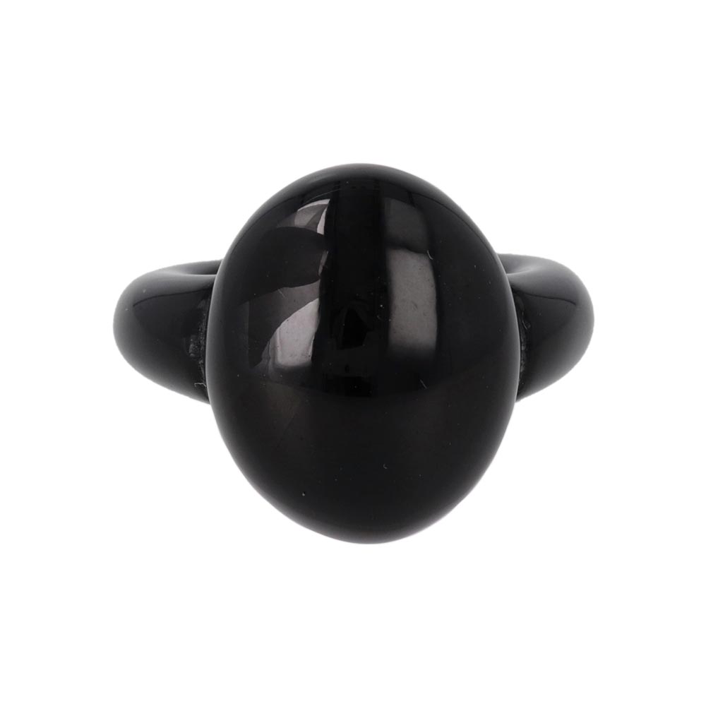 Acrylic Marble Puffy Ball Ring