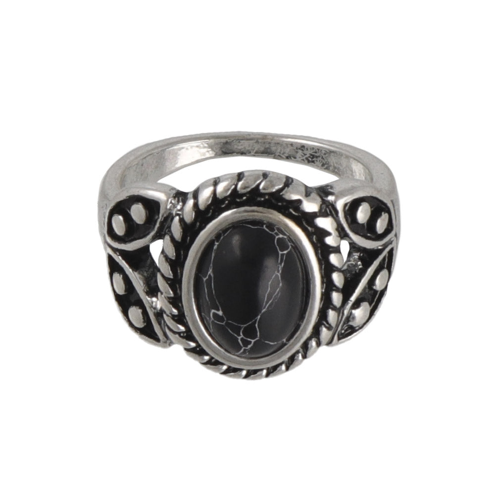 Oval Turquoise Concho Ring