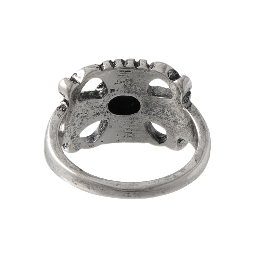 Rectangular Turquoise Cross Ring