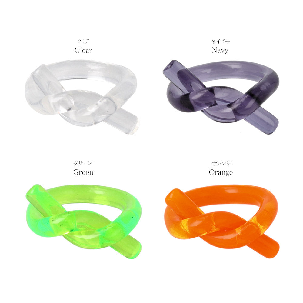 Transparent Acrylic Loop Ring