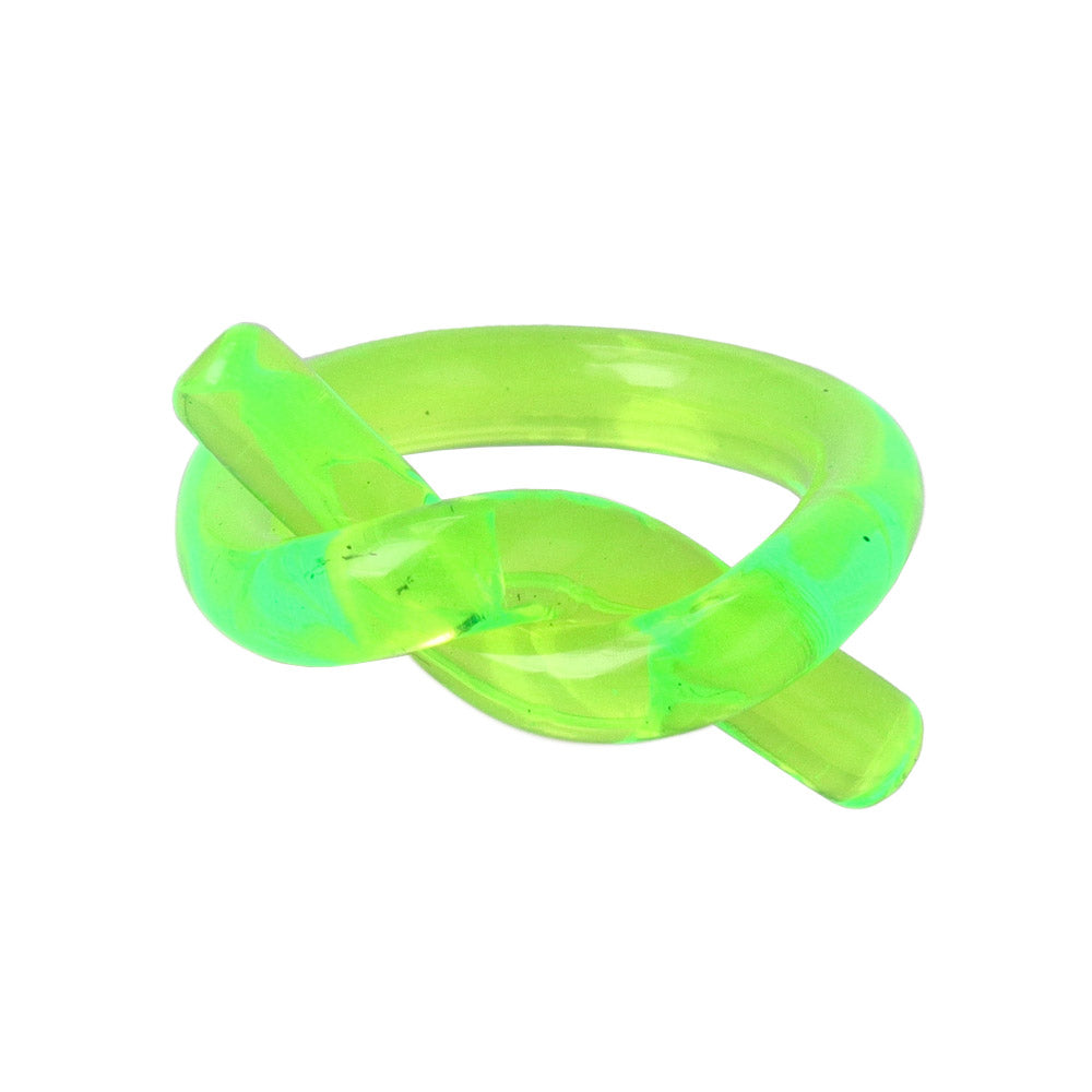 Transparent Acrylic Loop Ring