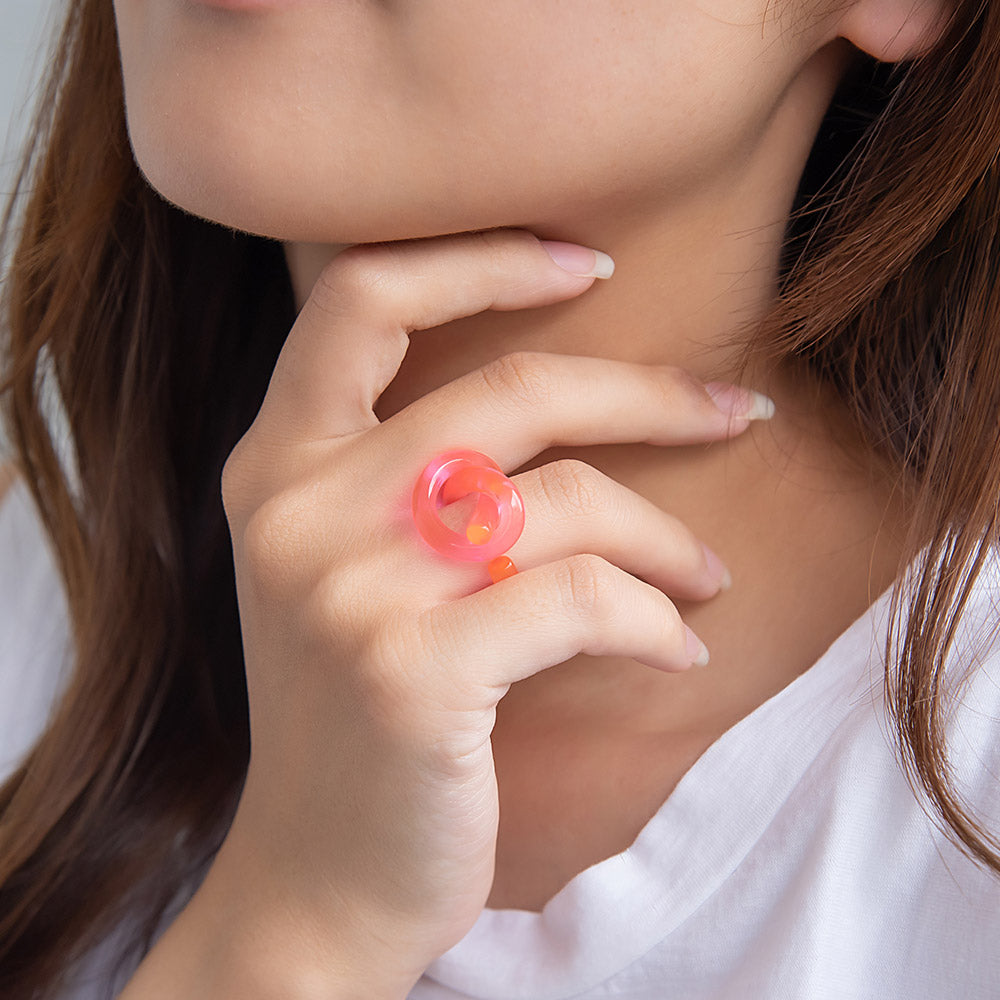 Transparent Acrylic Knot Ring