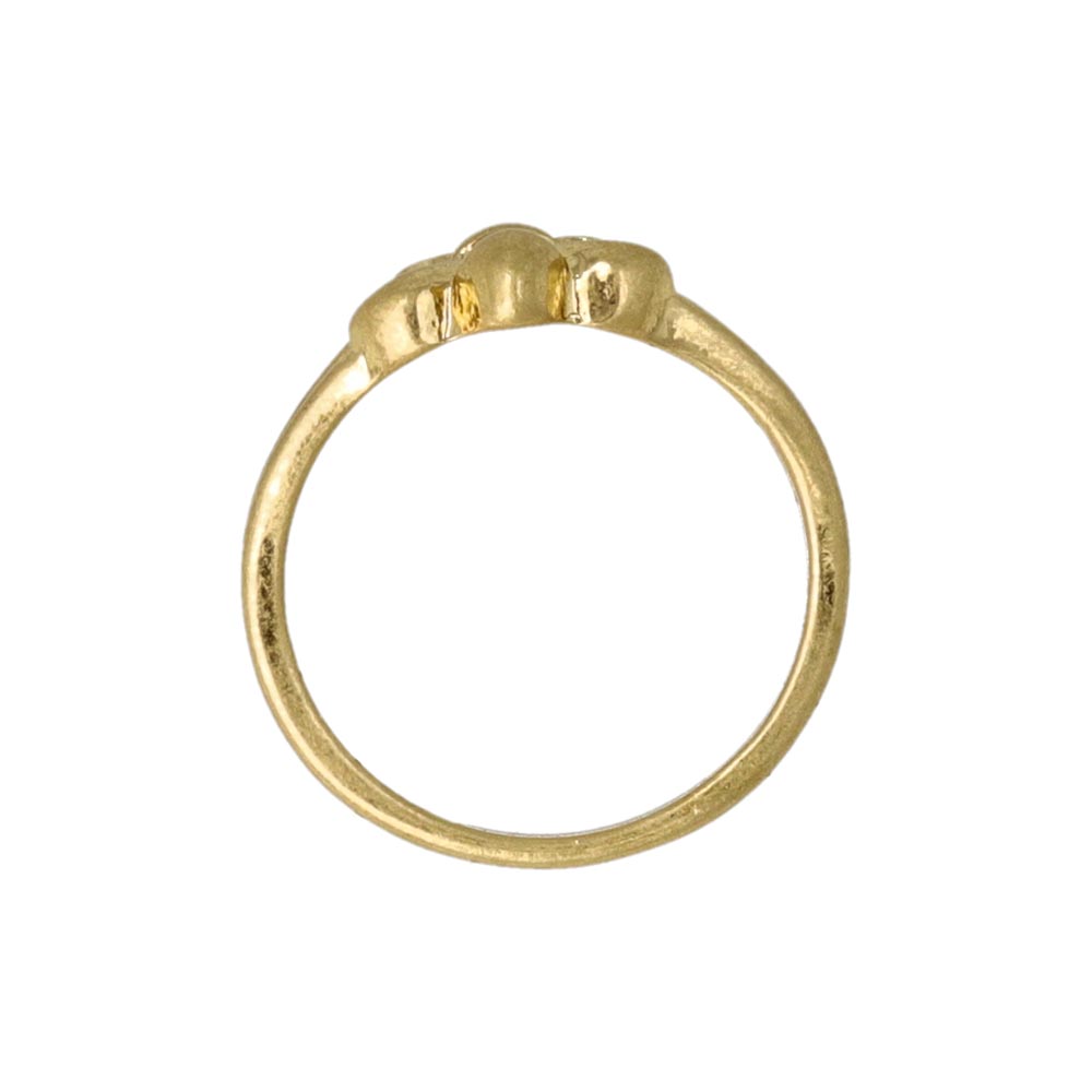 Awesome Heraldic Lily Double Ring