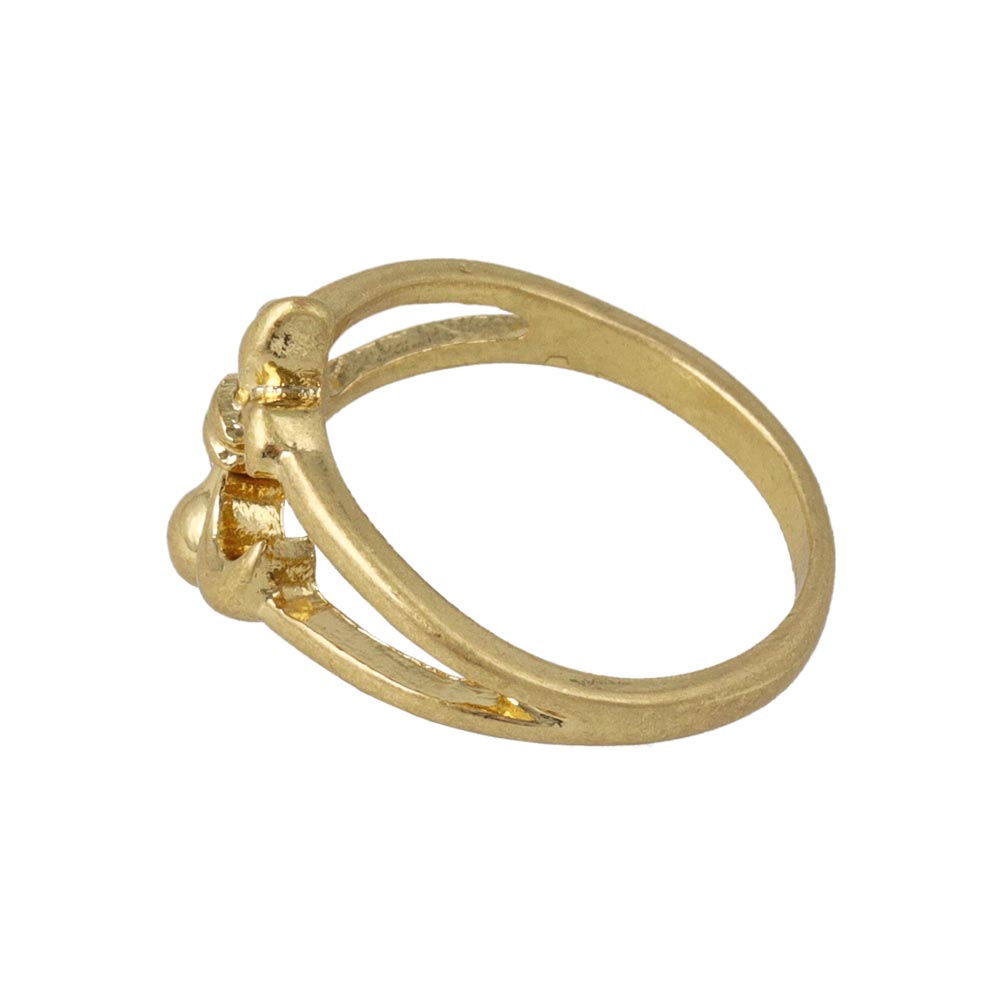 Awesome Heraldic Lily Double Ring