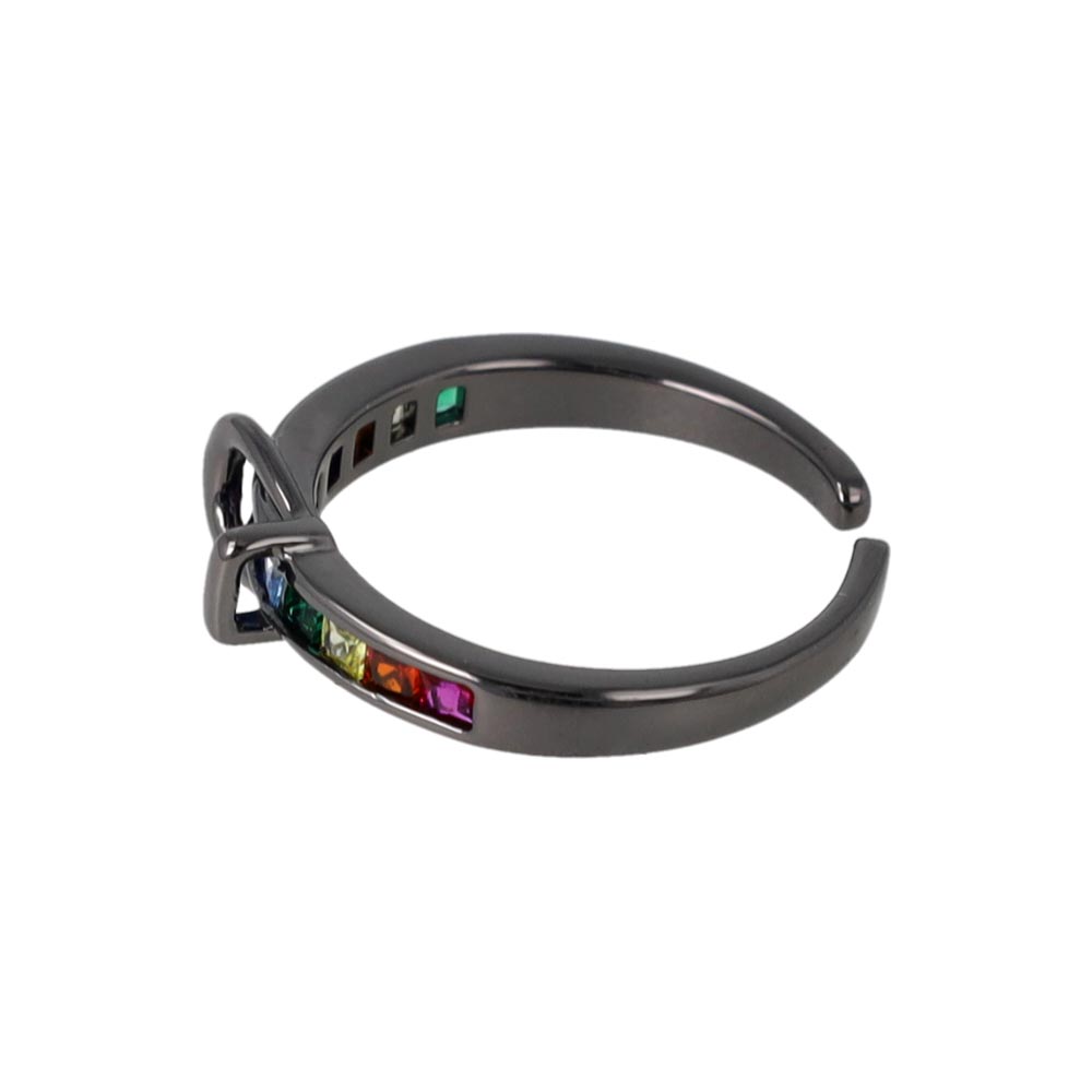 Multi Stone Buckle Ring
