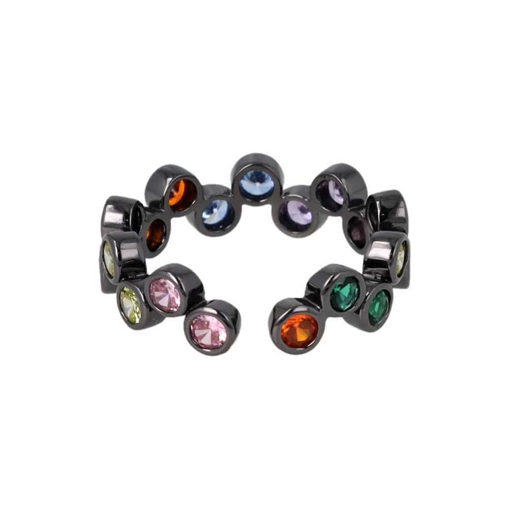 Multi Stone Bubble Ring