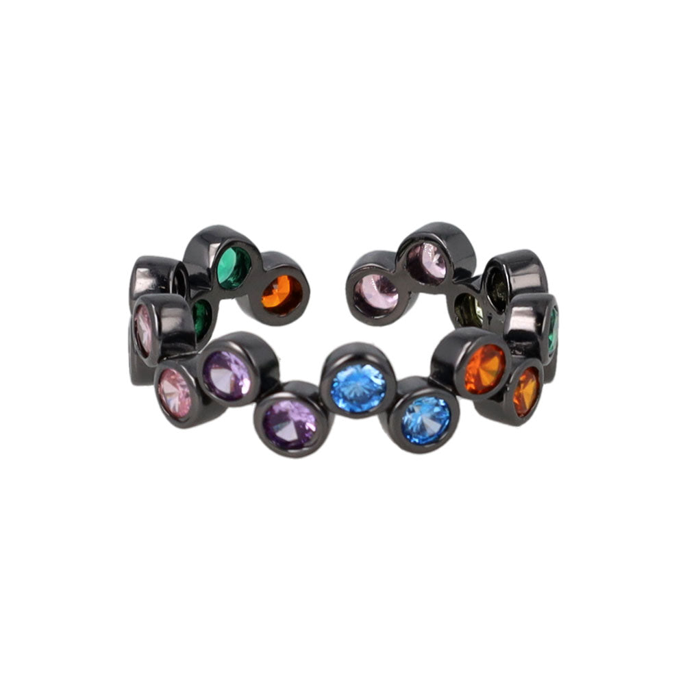 Multi Stone Bubble Ring