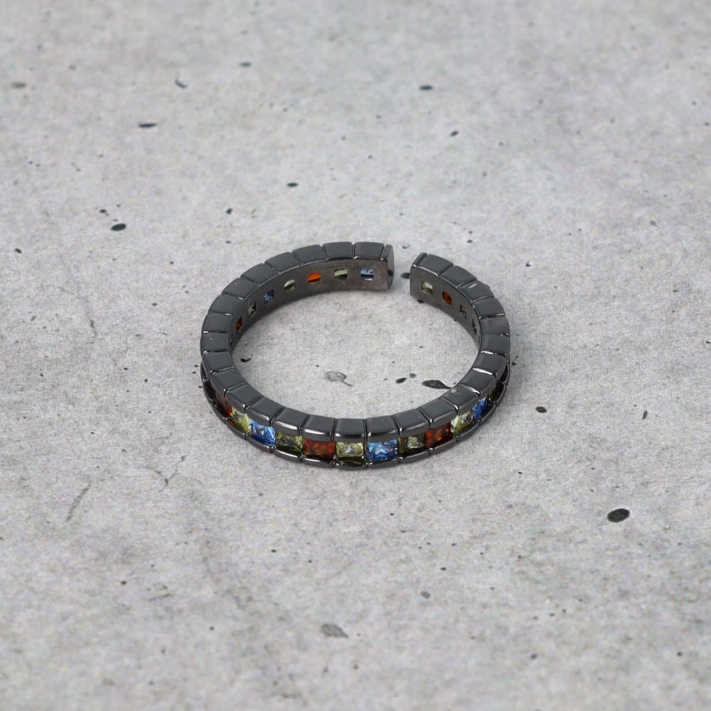 Multi Stone Pave Ring