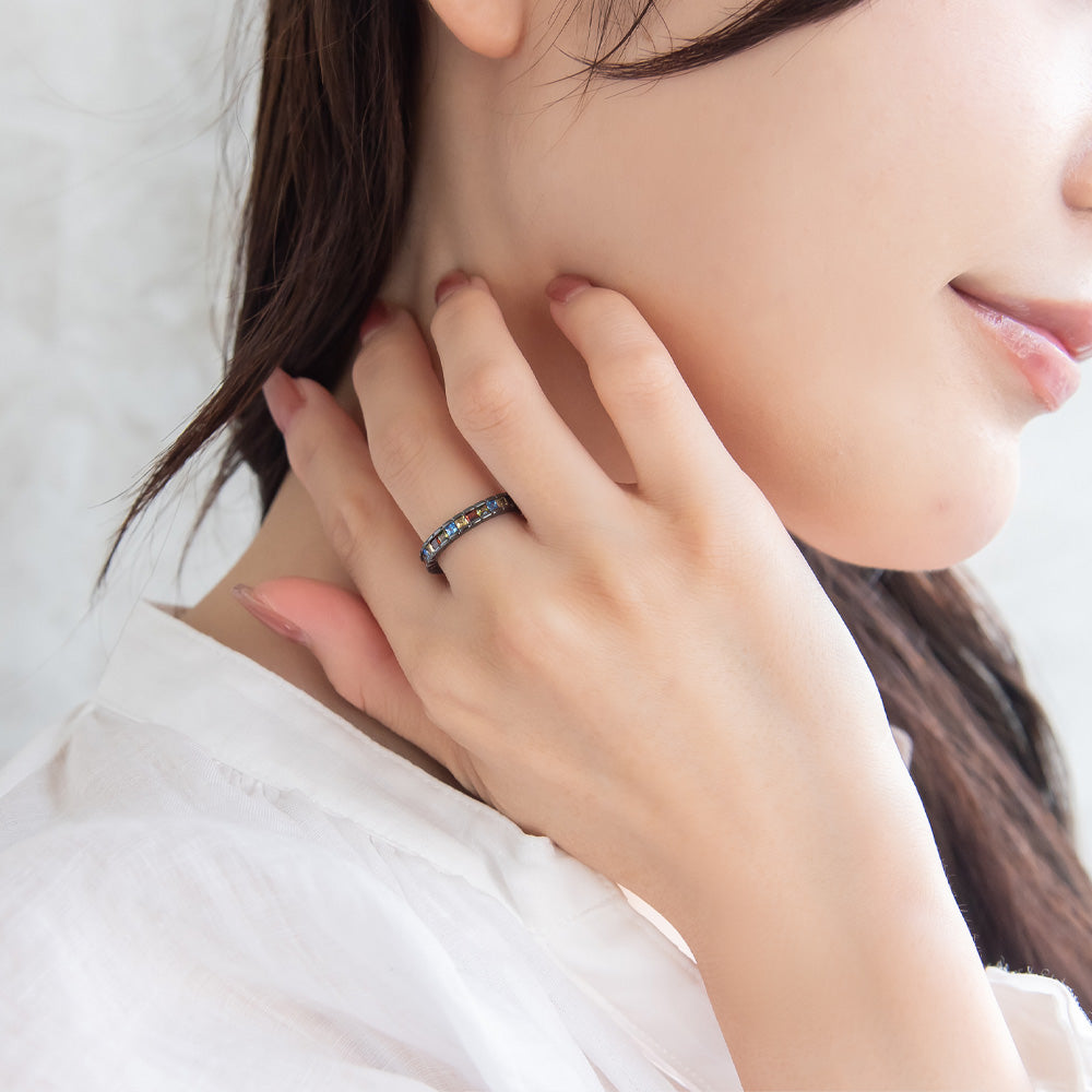 Multi Stone Pave Ring