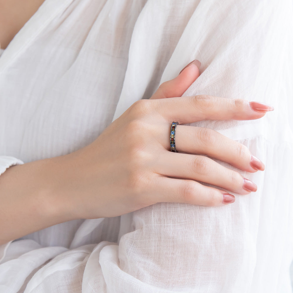 Multi Stone Pave Ring