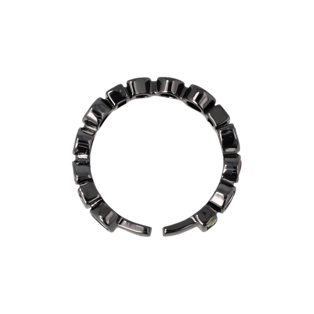 Multi Stone Bezel Ring