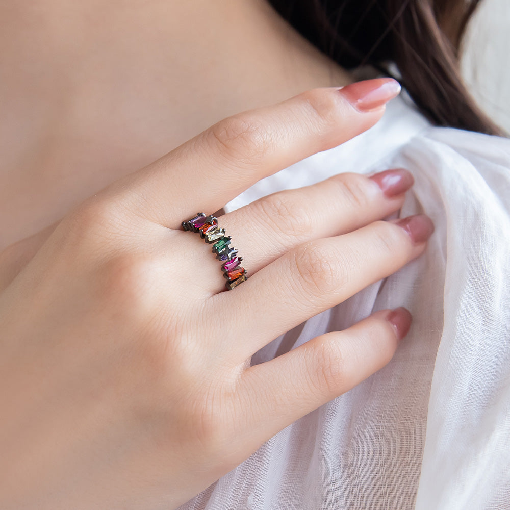 Multi Stone Cluster Ring