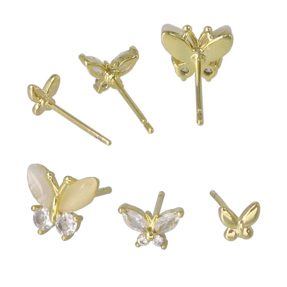 Mixed Butterfly Stud Pack