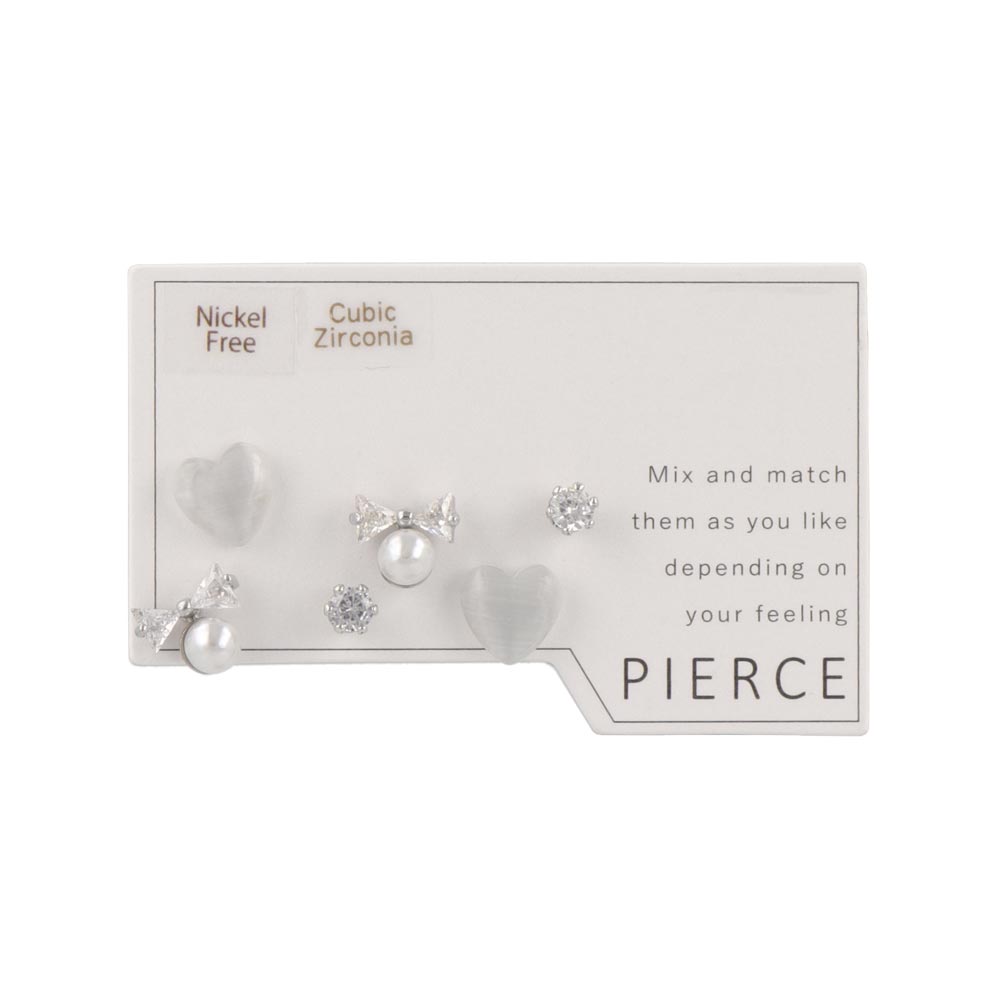 Heart and Bow Variety Stud Pack