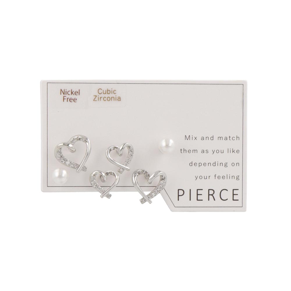Mixed Heart Stud Pack