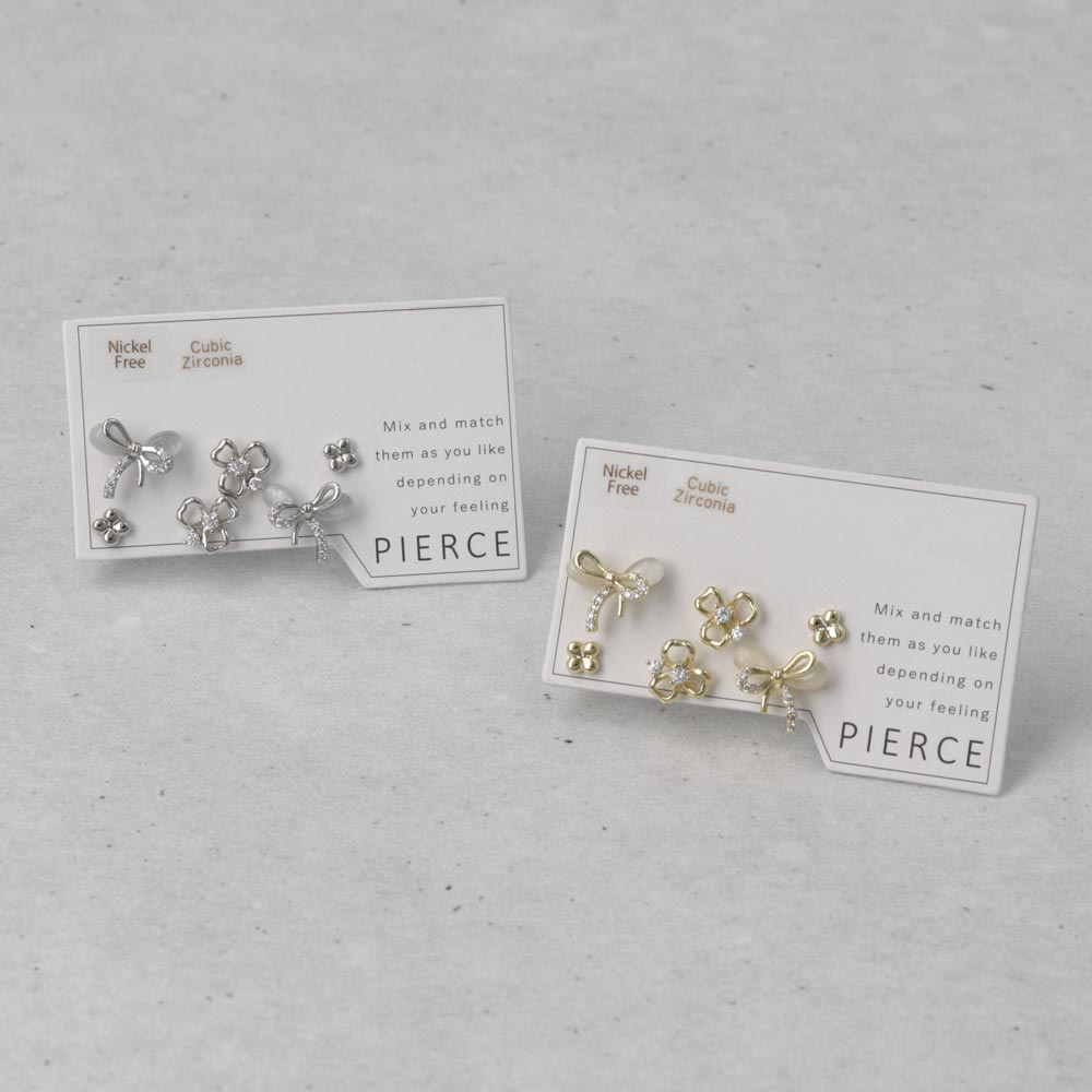 Bow and Flower Stud Pack