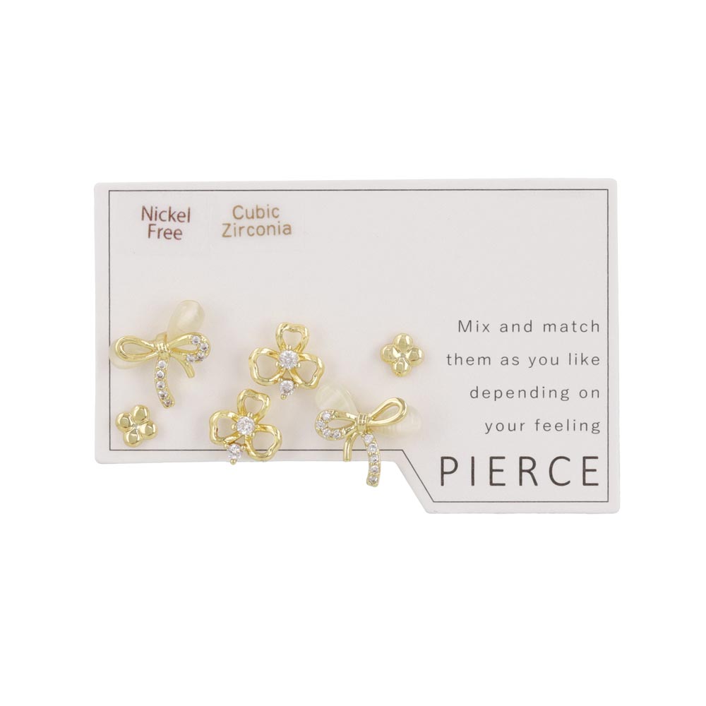 Bow and Flower Stud Pack