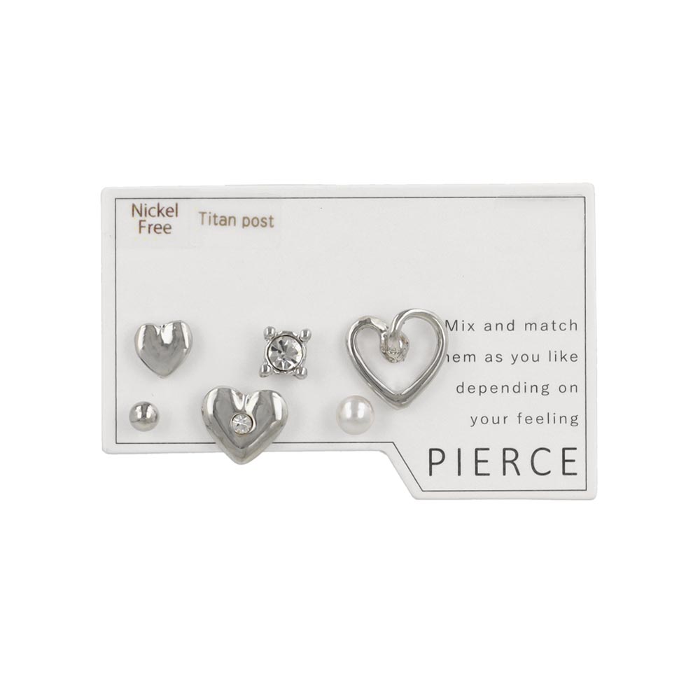 Mixed Heart Stud Pack