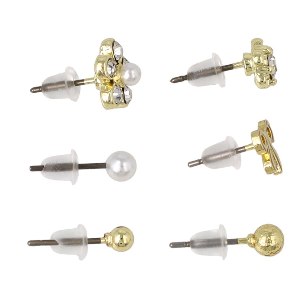 Bow and Flower Mixed Stud Pack