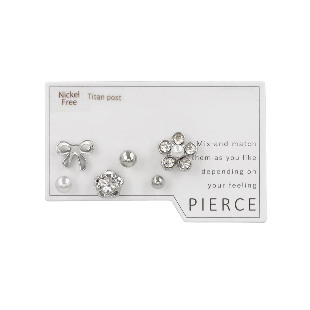 Bow and Flower Mixed Stud Pack