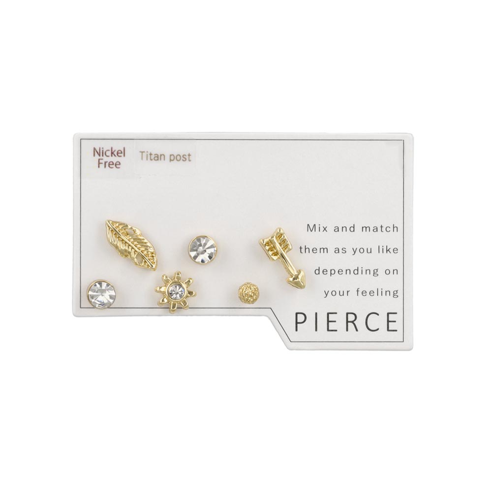 Mixed Stud Earring Set
