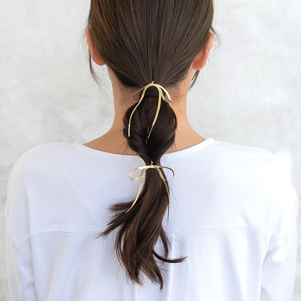Skinny Metal Bow Hairpin Set
