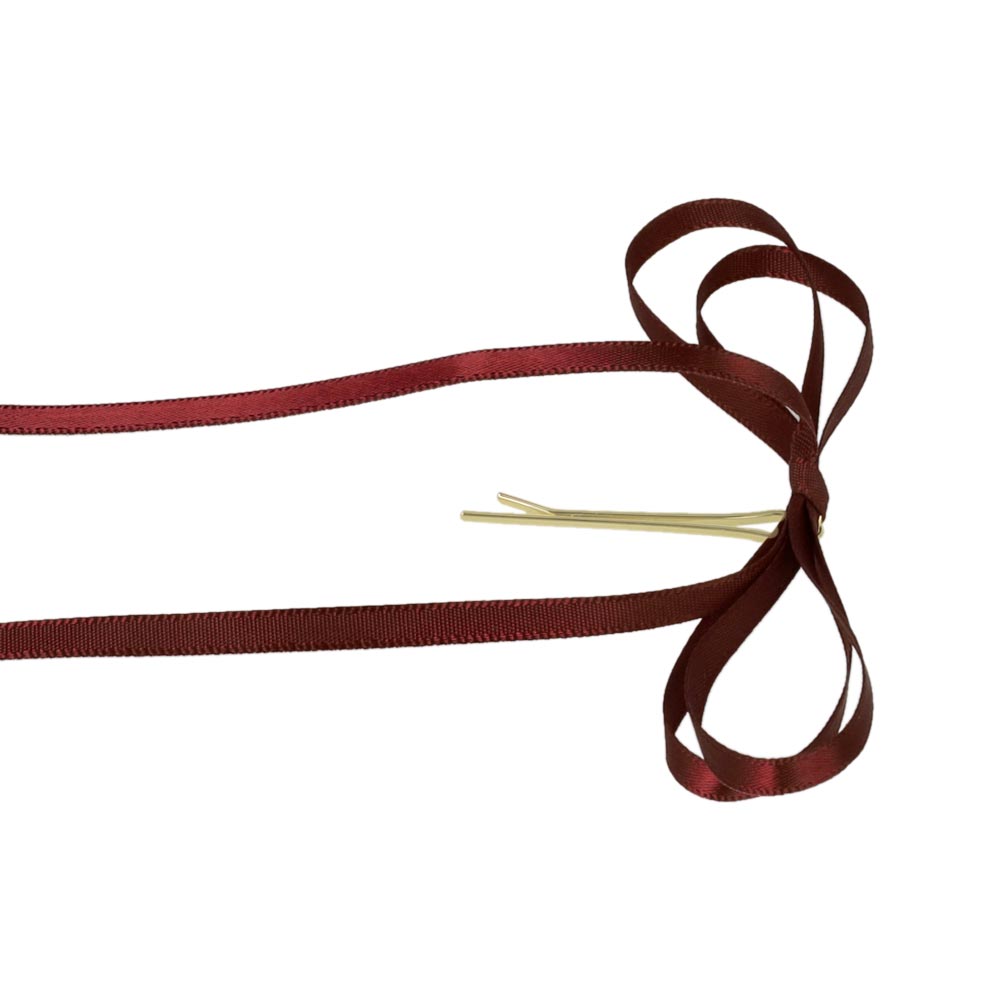 Skinny Satin Bow Hairpin Set