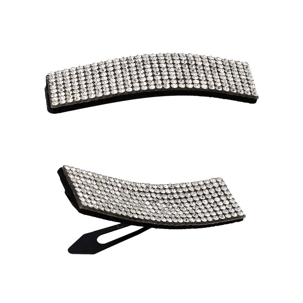 Pave Rectangle Snap Clip Set