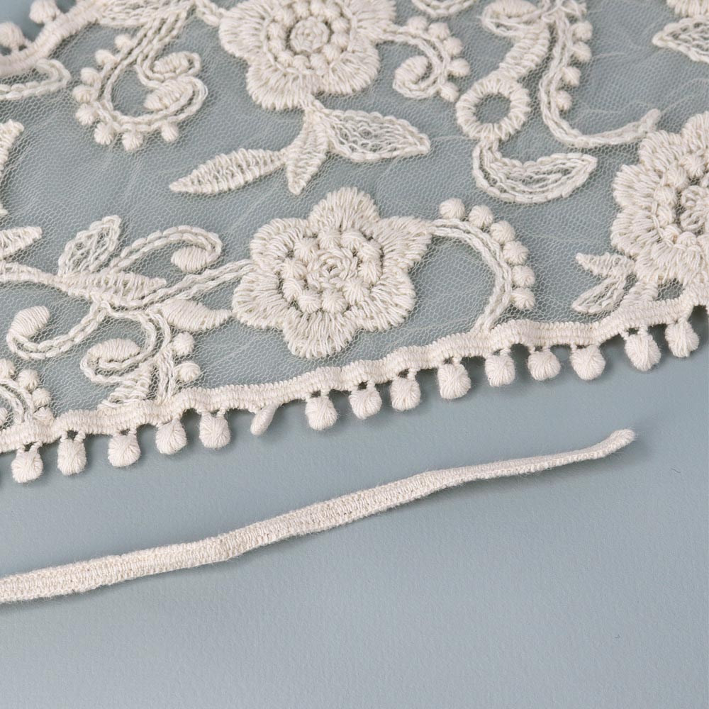 Botanical Tulle Triangle Headscarf