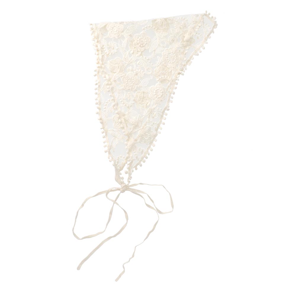 Botanical Tulle Triangle Headscarf