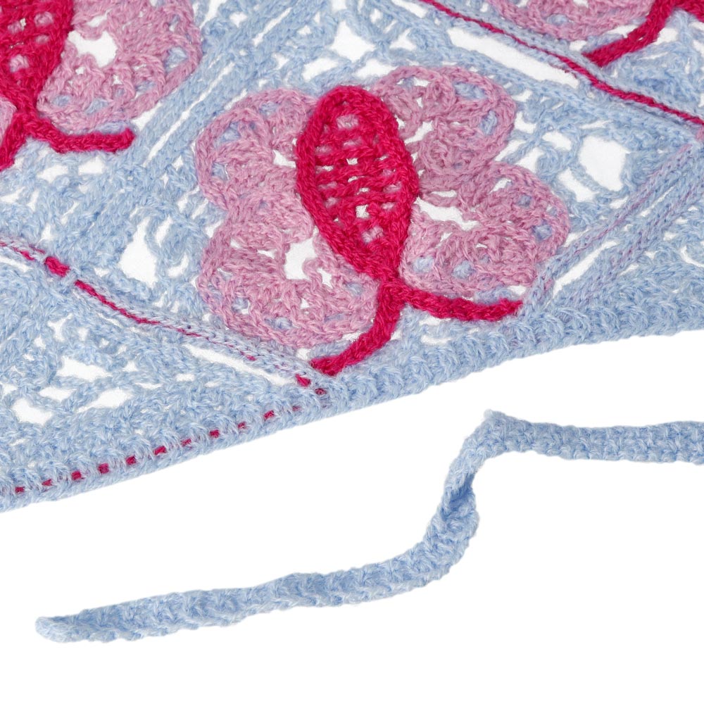 Butterfly Crochet Triangle Headscarf