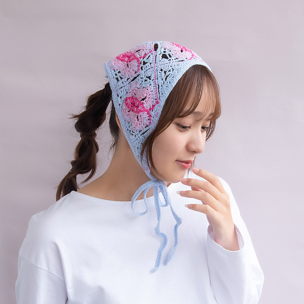 Butterfly Crochet Triangle Headscarf