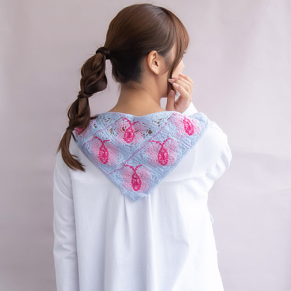Butterfly Crochet Triangle Headscarf