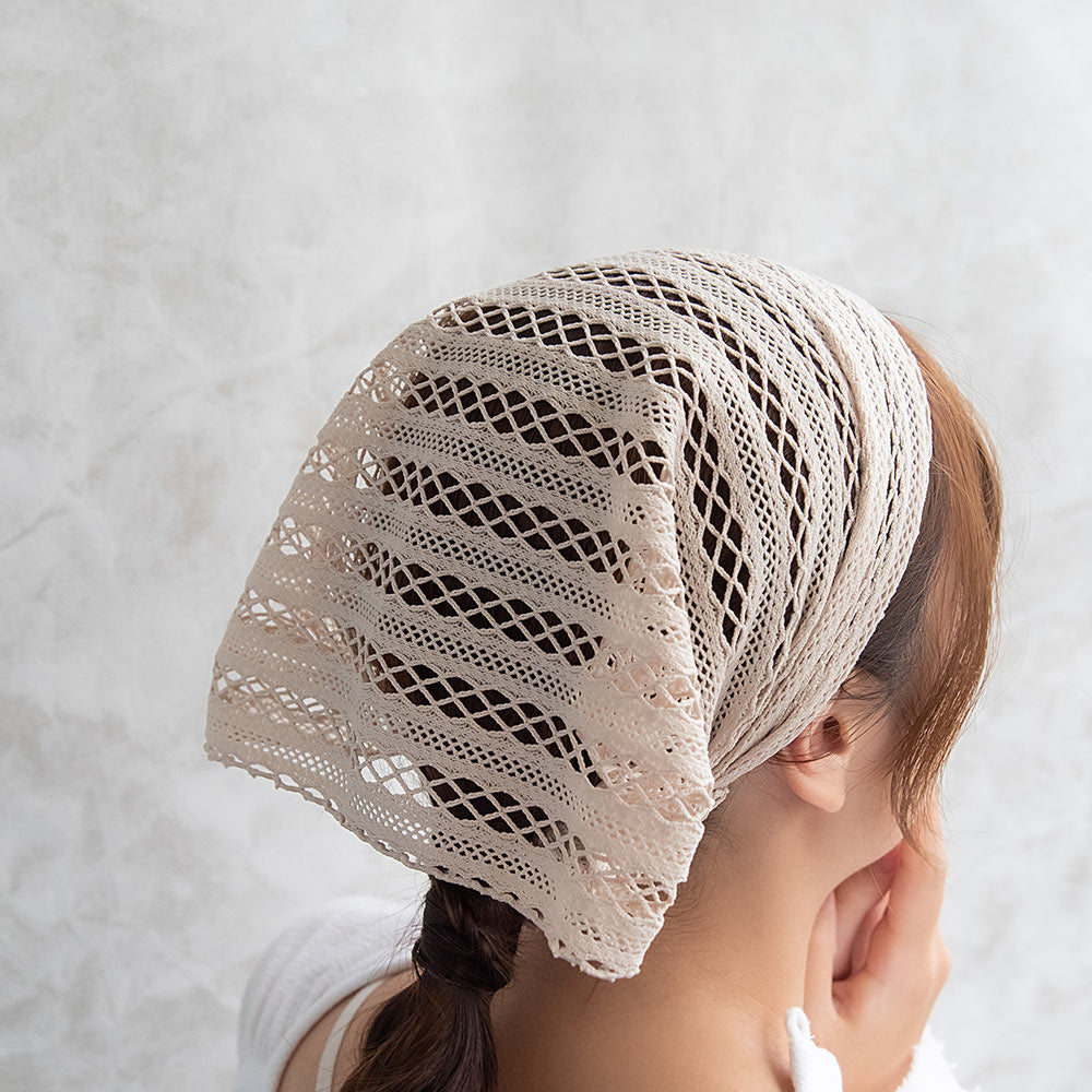 Neutral Tone Breathable Lace Headband