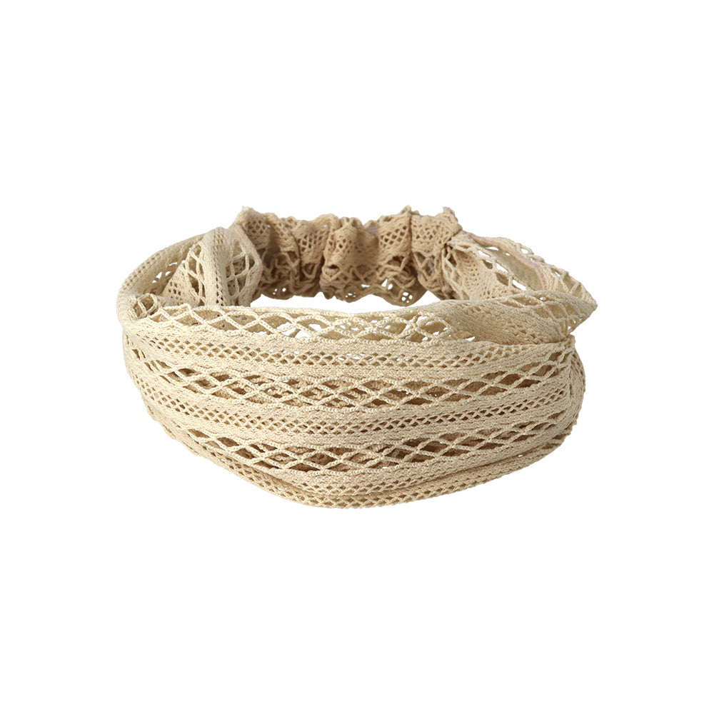Neutral Tone Breathable Lace Headband