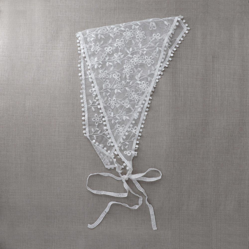 Botanical Pattern Tulle Headscarf