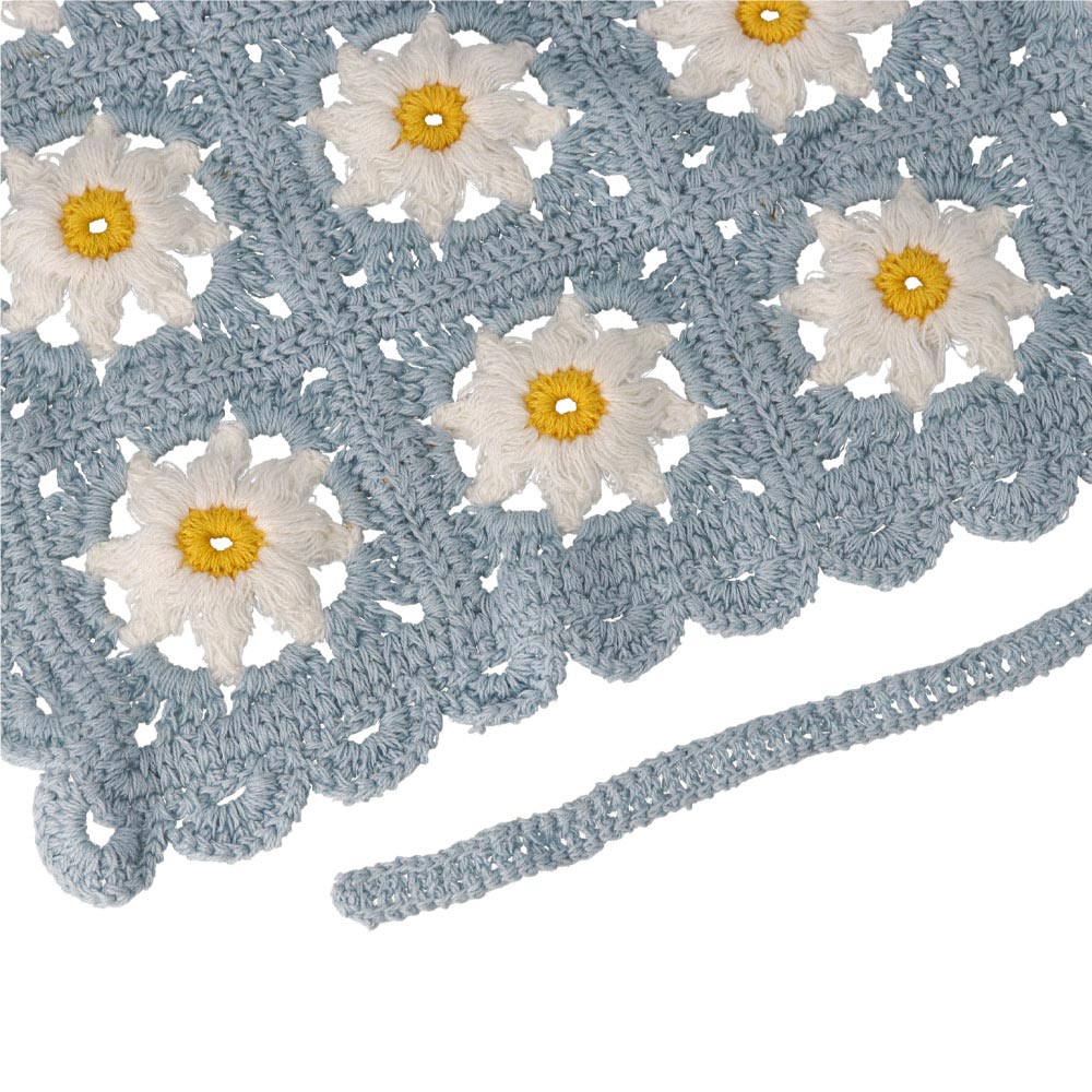 Crochet Flower Pattern Headscarf