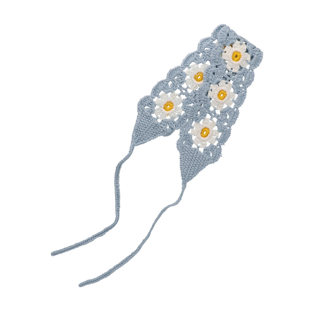 Crochet Flower Scallop Headband