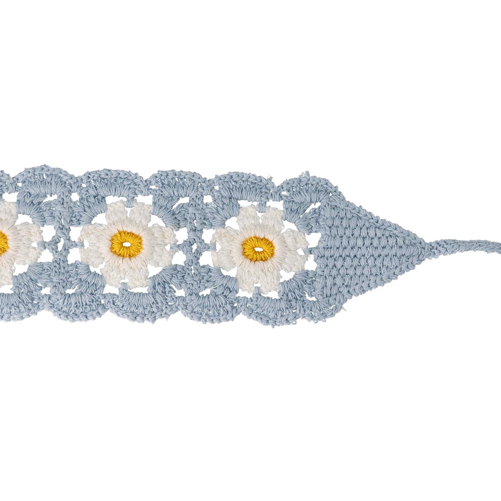 Crochet Flower Scallop Headband