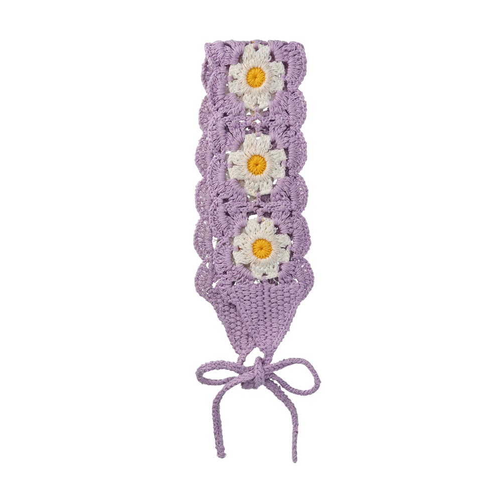 Crochet Flower Scallop Headband